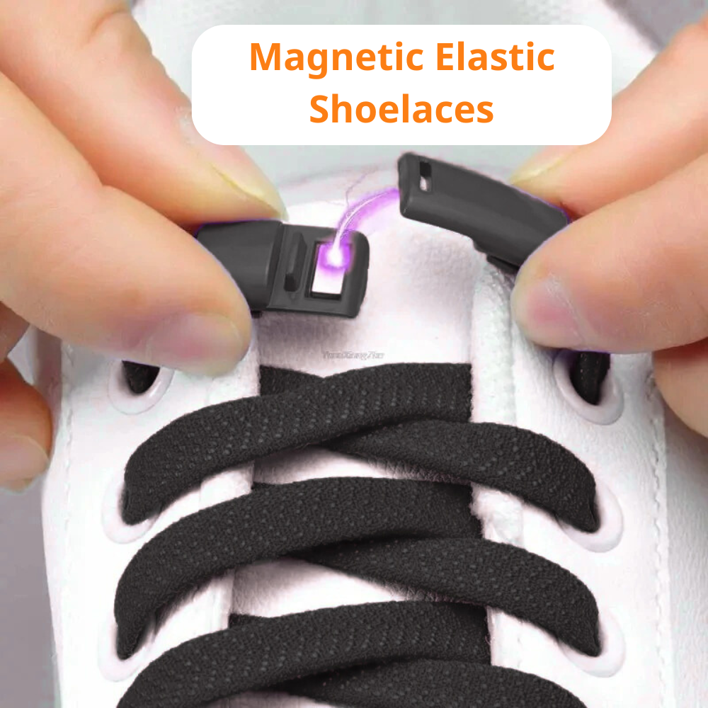 Magnetic Elastic Shoelaces